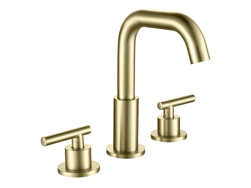 Modern 8 Inch Widespread 2 Handle Bathroom Vanity Faucet High Spout Commercial Lavatory Mixer Hot & Cold 1918DG