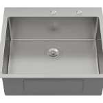 Premium Stainless Steel Single Bowl Kitchen Sink with Center-Rear Drain