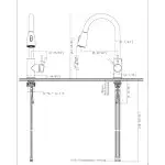 High-Arc Pull Out Kitchen Faucet with Single Lever Control