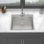 Premium Stainless Steel Single Bowl Kitchen Sink with Center-Rear Drain