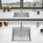 Premium Stainless Steel Single Bowl Kitchen Sink with Center-Rear Drain