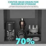 Premium Stainless Steel Single Bowl Kitchen Sink with Center-Rear Drain
