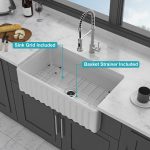 Ceramic Kitchen Sinks | Heavy-Duty Fireclay Apron-Front Single-Basin Farmhouse Sink