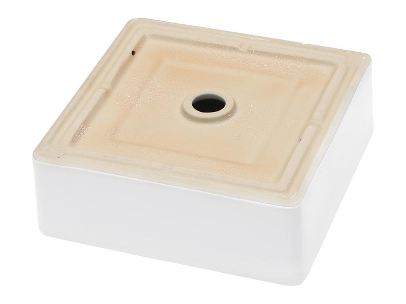 Modern Square Ceramic Vessel Sink (Above-Counter)