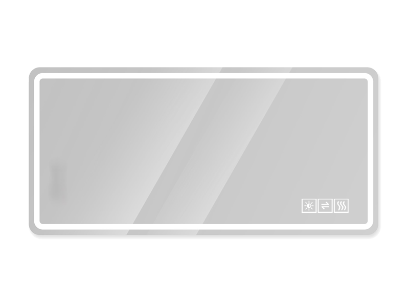 Premium 60″ x 28″ Large Rectangular LED Bathroom Mirror with Anti-Fog Heating, 3-Color Lighting, and Tempered Glass