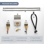 Modern Brushed Nickel Widespread Waterfall Bathroom Faucet