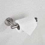Premium 3-Piece Brushed Stainless Steel Bathroom Hardware Set – Wall-Mounted Towel Bar, Toilet Paper Holder, and Robe Hook