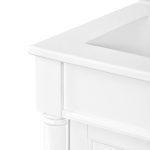 Classic 24-Inch Single Sink Bathroom Vanity Cabinet with Integrated Ceramic Basin and Storage Shelf
