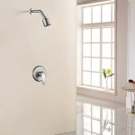 Brushed Nickel Rain Shower System with cUPC Pressure Balance Valve & Anti-Microbial Nozzles