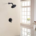 Matte Black Rain Shower System with 6-Function Shower Head & cUPC Pressure Balance Valve