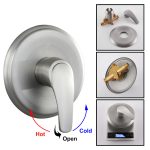 Brushed Nickel Rain Shower System with cUPC Pressure Balance Valve & Anti-Microbial Nozzles