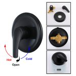 Matte Black Rain Shower System with 6-Function Shower Head & cUPC Pressure Balance Valve