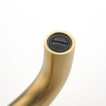 Modern Wall-Mounted 3-Hole Bathroom Faucet (Brushed Gold)