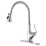 Single-Handle High-Arc Pull Down Kitchen Faucet