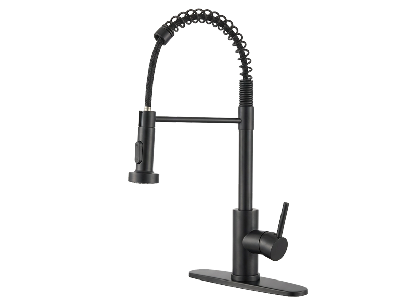 Single Handle Spring Pull Down Kitchen Faucet