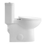 Modern Dual-Flush Elongated One-Piece Toilet