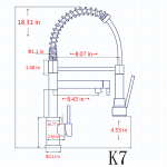 Commercial Single Handle Spring Kitchen Bar Faucet with Pull-Down Sprayer