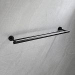 Modern Matte Black Bathroom Hardware Set