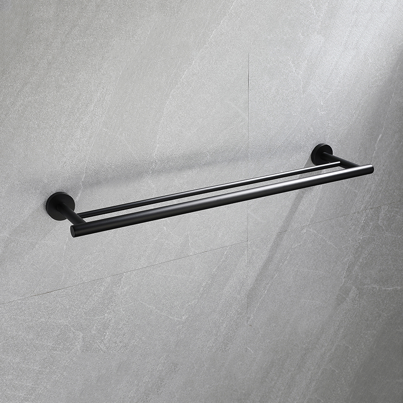 Modern Matte Black Bathroom Hardware Set
