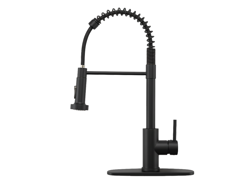 Single Handle Spring Pull Down Kitchen Faucet