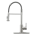 Commercial Single Handle Spring Pull Down Kitchen Faucet