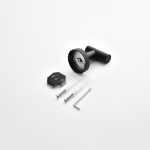 Modern Matte Black Bathroom Hardware Set