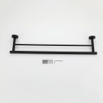 Modern Matte Black Bathroom Hardware Set