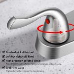 Two-Handle Brushed Nickel Kitchen Bar Faucet with Side Sprayer