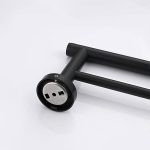 Modern Matte Black Bathroom Hardware Set
