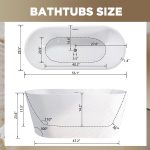 Freestanding Acrylic Bathtub