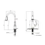 Single-Handle High-Arc Pull Down Kitchen Faucet