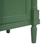 30″ Green Single Bathroom Vanity with Integrated Ceramic Sink