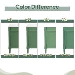 30″ Green Single Bathroom Vanity with Integrated Ceramic Sink