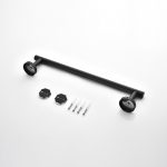 Modern Matte Black Bathroom Hardware Set