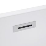 Modern Japanese-Style Deep Soaking Freestanding Acrylic Bathtub with Built-in Seat
