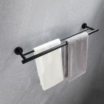 Modern Matte Black Bathroom Hardware Set