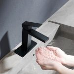 Modern Matte Black Single-Handle Bathroom Sink Faucet