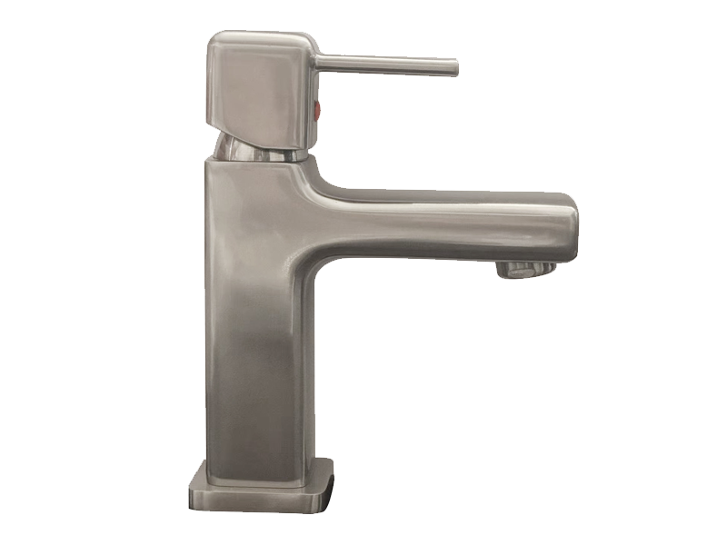 Modern Square Single Handle Bathroom Sink Faucet