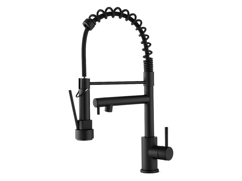 Commercial Single Handle High-Arc Spring Kitchen Faucet