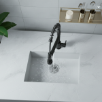 Commercial Single Handle High-Arc Spring Kitchen Faucet