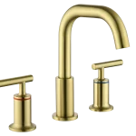 Brushed Gold Widespread Faucet