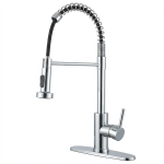 Commercial Single Handle Spring Pull Down Kitchen Faucet