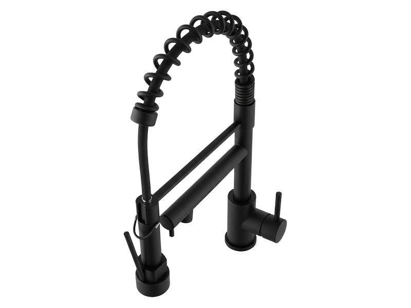 Commercial Single Handle High-Arc Spring Kitchen Faucet