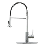 Commercial Single Handle Spring Pull Down Kitchen Faucet