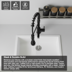 Commercial Single Handle High-Arc Spring Kitchen Faucet