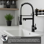 Commercial Single Handle High-Arc Spring Kitchen Faucet