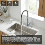 Commercial Single Handle Spring Pull Down Kitchen Faucet