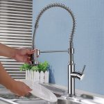 Commercial Single Handle High-Arc Spring Kitchen Faucet