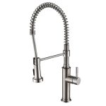 Commercial Single Handle High-Arc Spring Kitchen Faucet