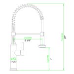 Commercial Single Handle High-Arc Spring Kitchen Faucet